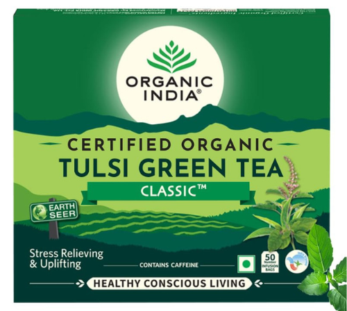 A cup of green tea for weight loss.