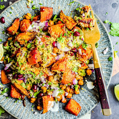 Sweet potato chaat for Navratri fast