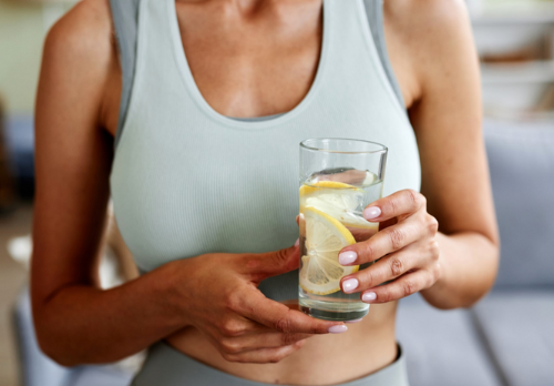 Lemon water helping with weight management.