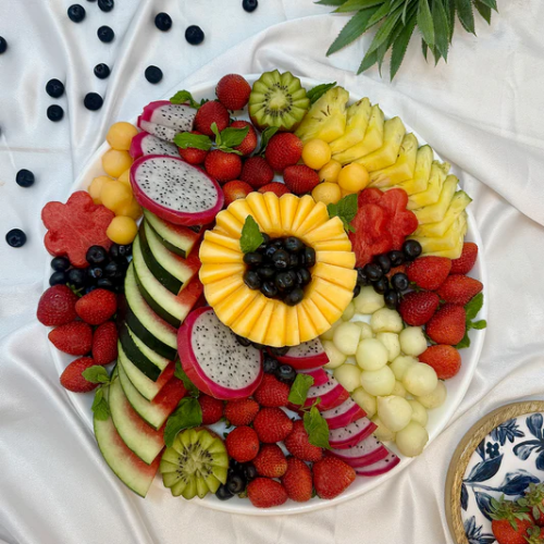 Fresh fruits platter for Navratri vrat