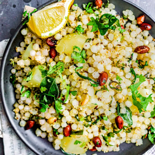 Sabudana khichdi with peanuts, a popular Navratri fasting food